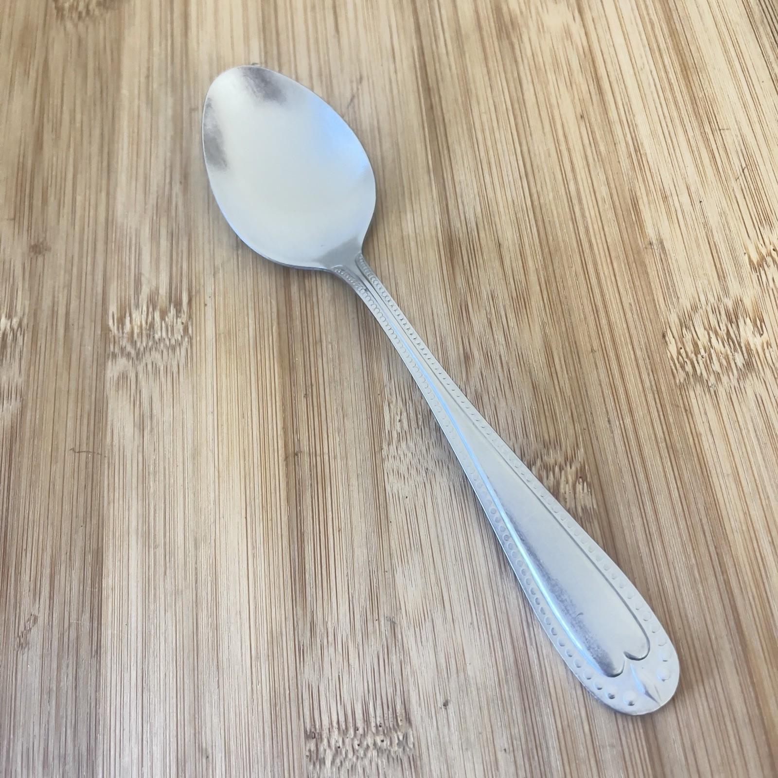 ESSENTIAL HOME Stainless ETF2 Beaded Rope Edge TEASPOON 6.5"