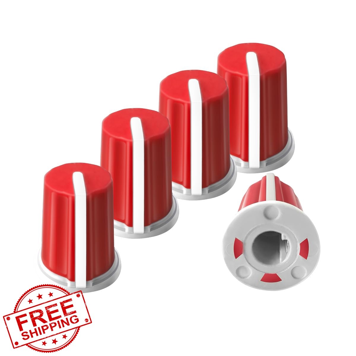 XBERSTAR DJ Fader Caps RED 5 Pcs