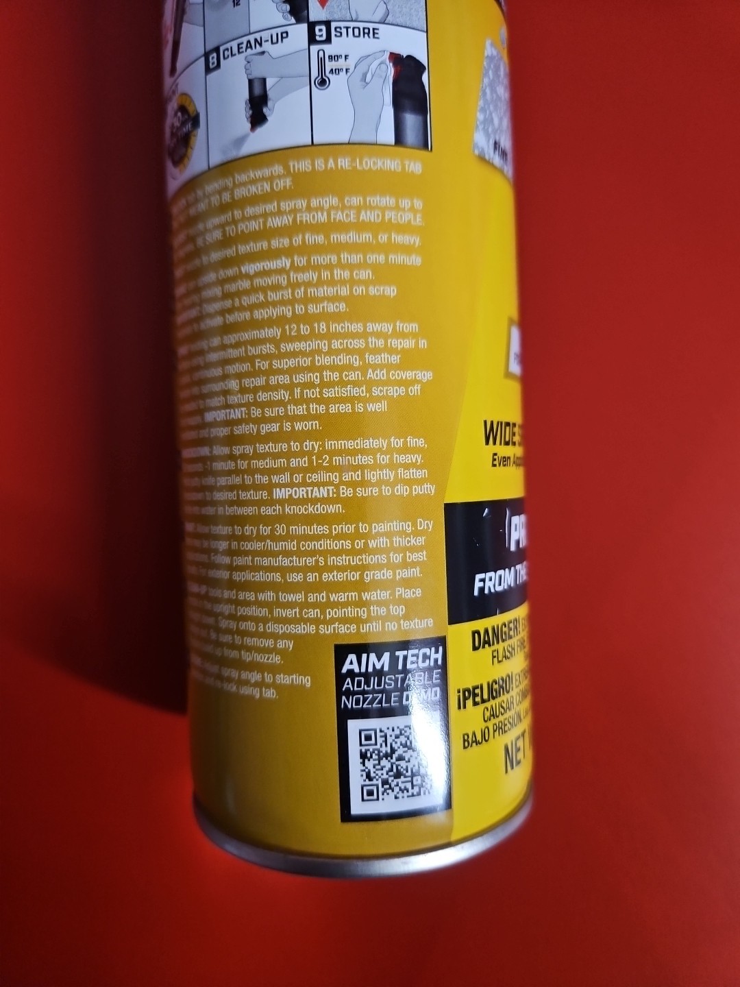 DAP Knockdown Water Based 2 in 1 Wall & Ceiling Texture Wide Spray - 25 Oz - NEW