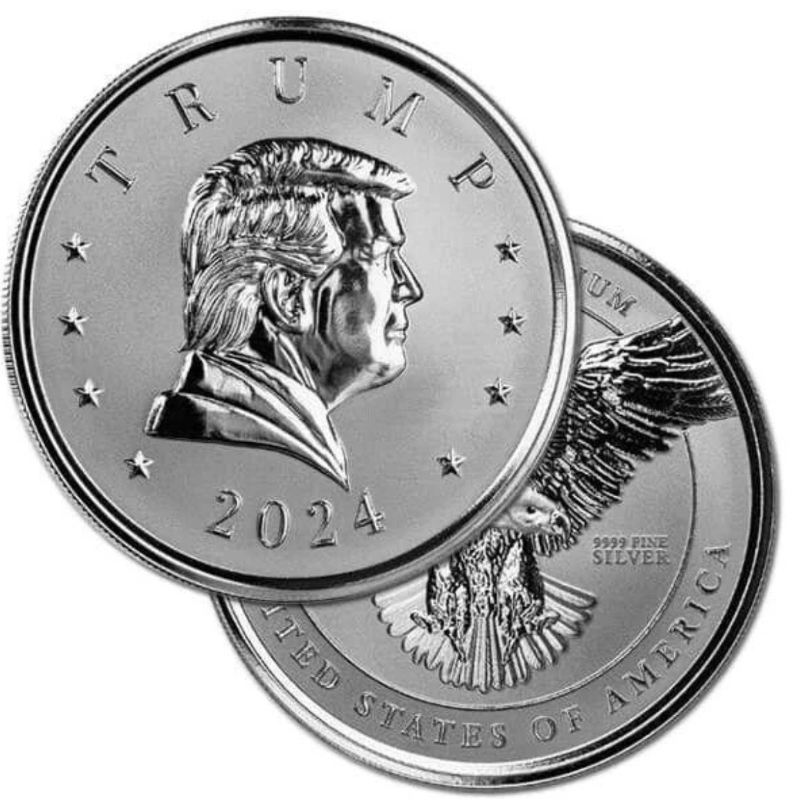 PRES TRUMP *RARE* Collectible Discontinued Scottsdale Mint Silver Trump 1oz Coin