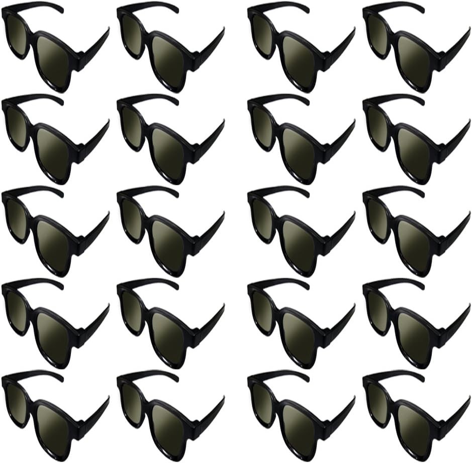 Lot of 20x RealD Technology 3D Polarized Glasses for TV/Movies/Cinema/HD