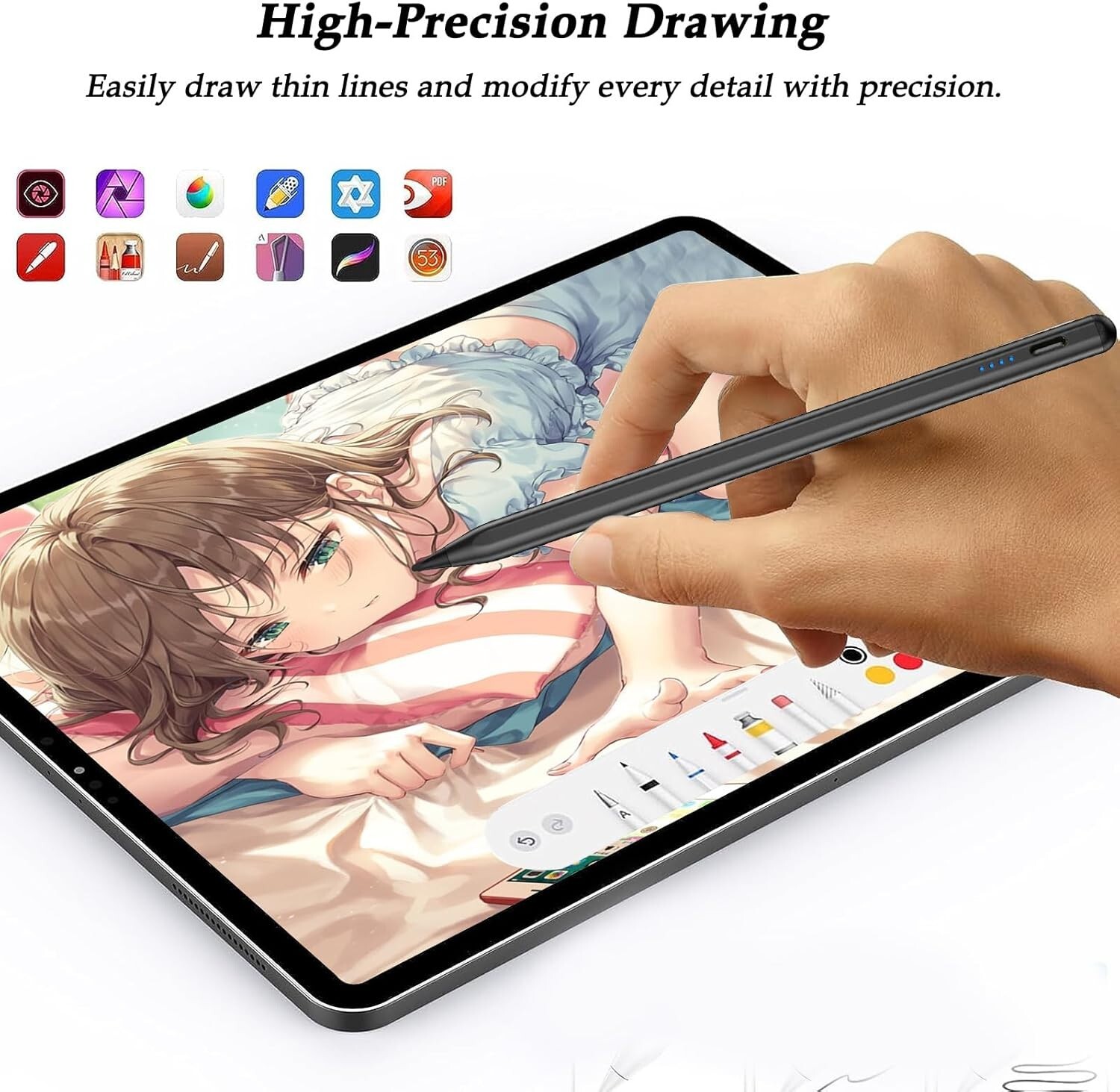 Universal Rechargeable Pencil for iPhone/iPad/Samsung/Android/Tablet Smartphone