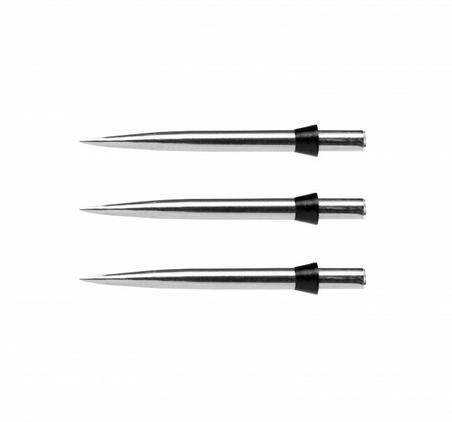 Red Dragon Dart Points Silver Standard 32mm with Black Tridents