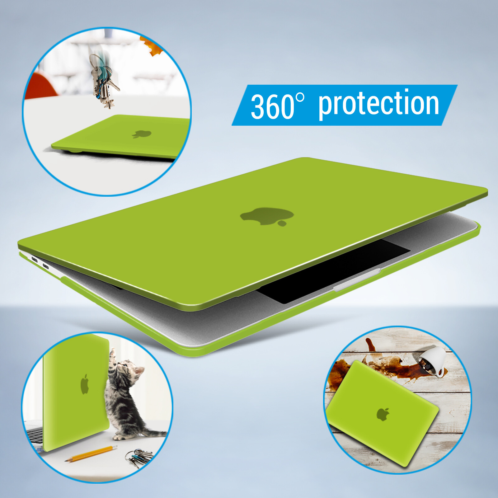 IBENZER Case for MacBook Pro 13 15 inch w/ Keyboard Cover + Screen Protector