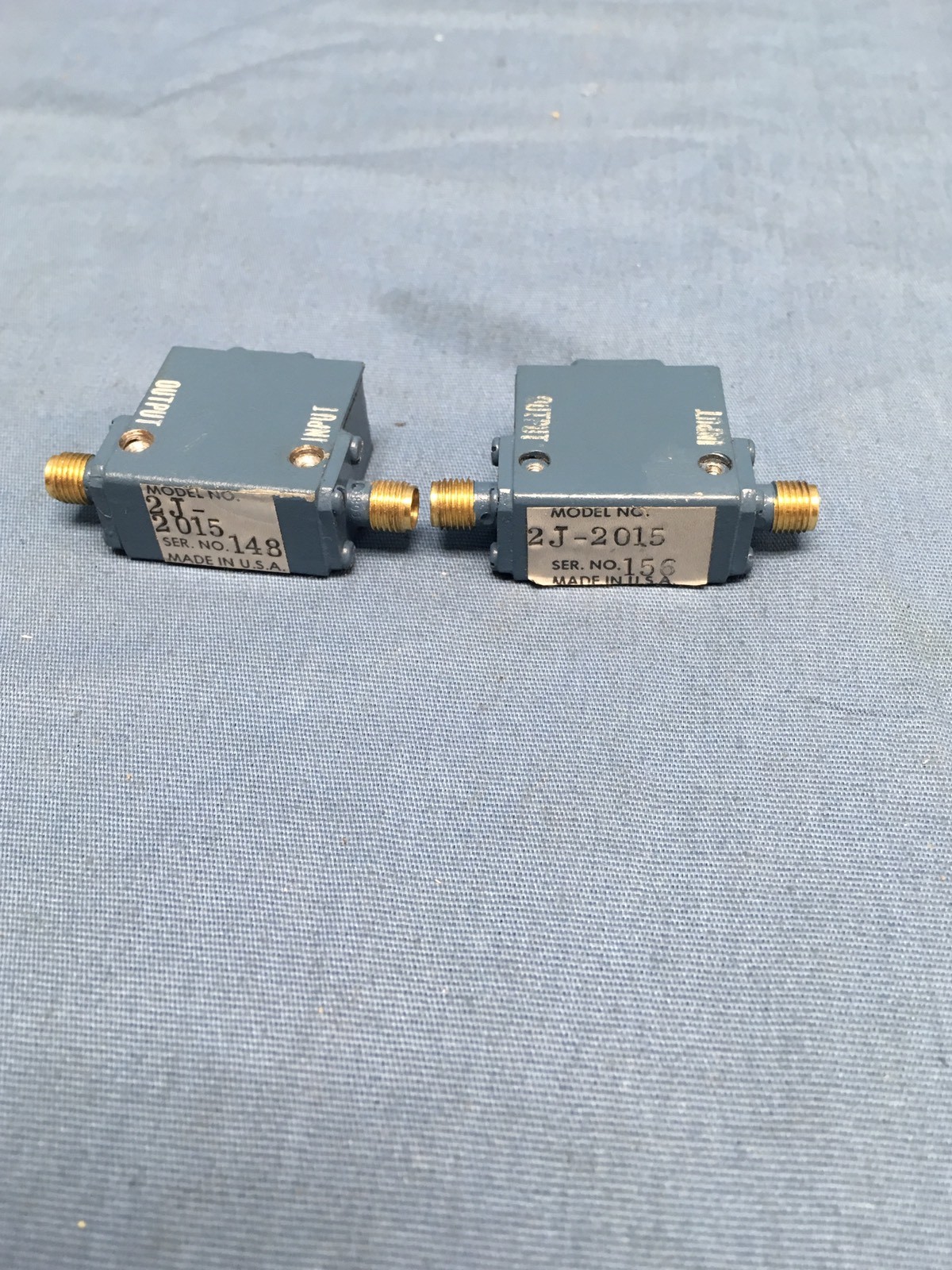 (2) Watkins-Johnson 2J-2015 RF Isolators 2 to 2.4GHz SMA(f)