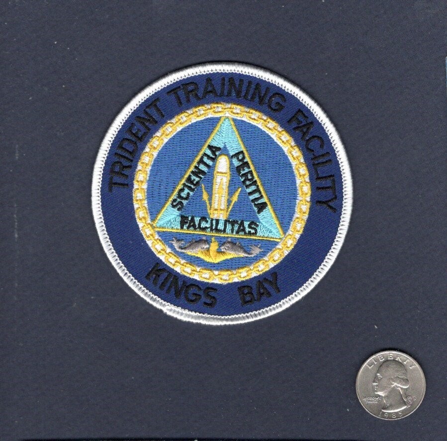 TRIDENT TRAINING FACILITY Kings Bay GA US Navy Missile Submarine Ship Base Patch