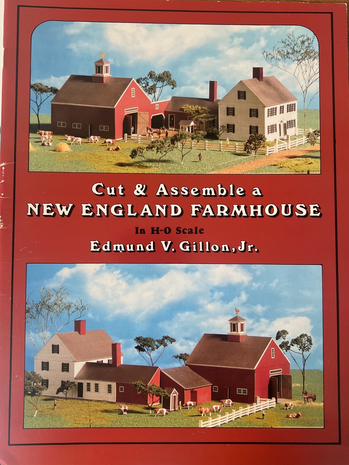 Dover Publications Inc card model book of Cut & Assemble a New England Farmhouse