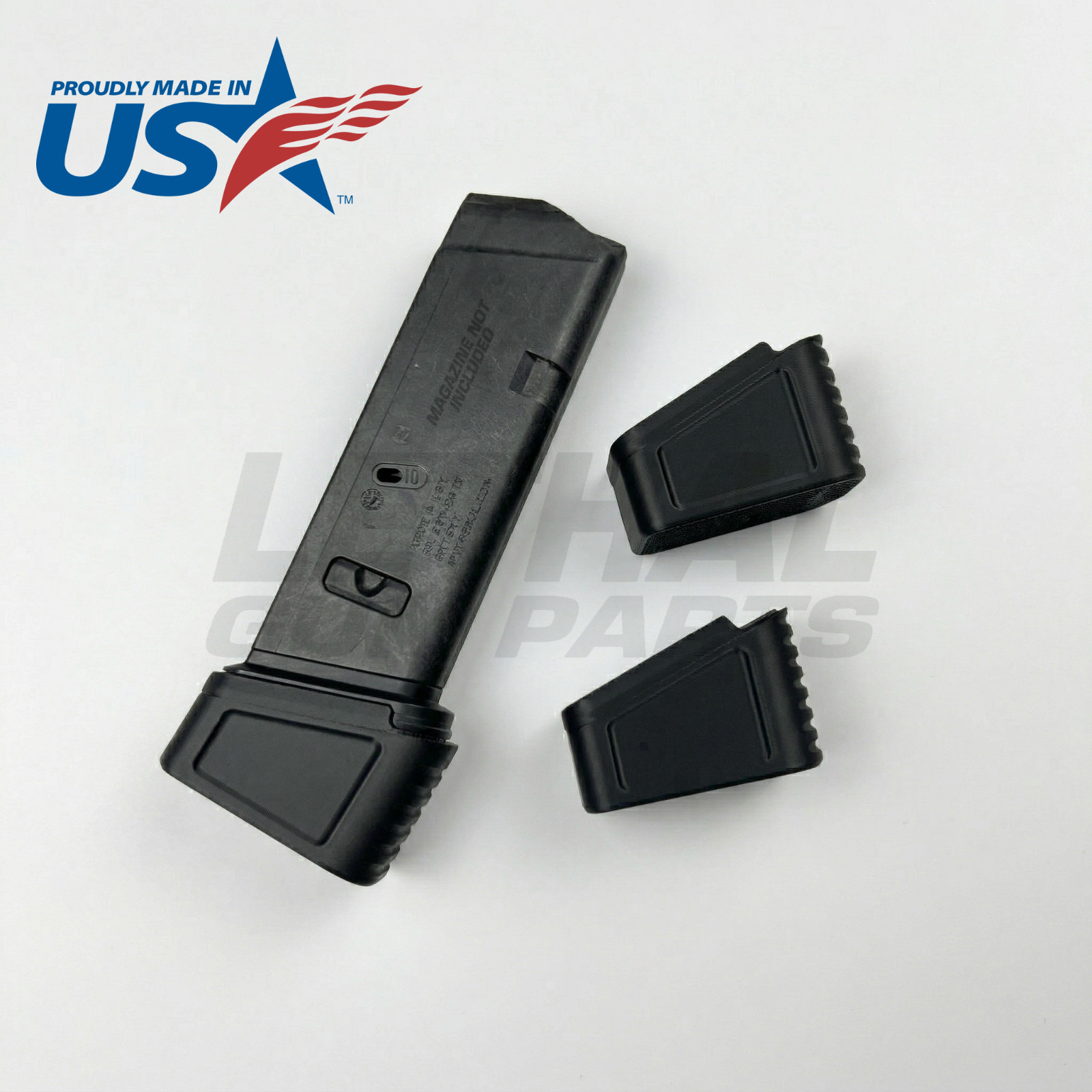 PSA Dagger +0 Base Plate Grip Extension Floor Plate Full-S Compact PMAG (2 Pack)