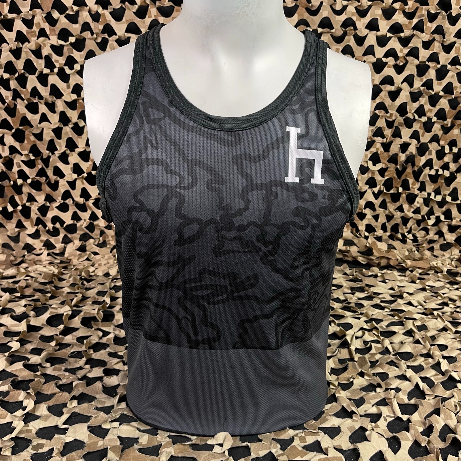 NEW HK Army Dri Fit Tank Top - Chaos Black - Medium