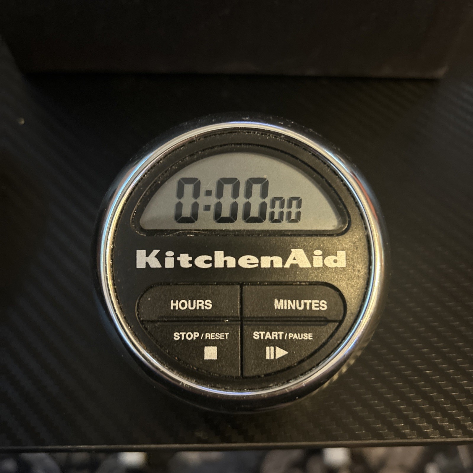 KitchenAid Digital Kitchen Timer Easy to Read Cooks Series Black/Chrome