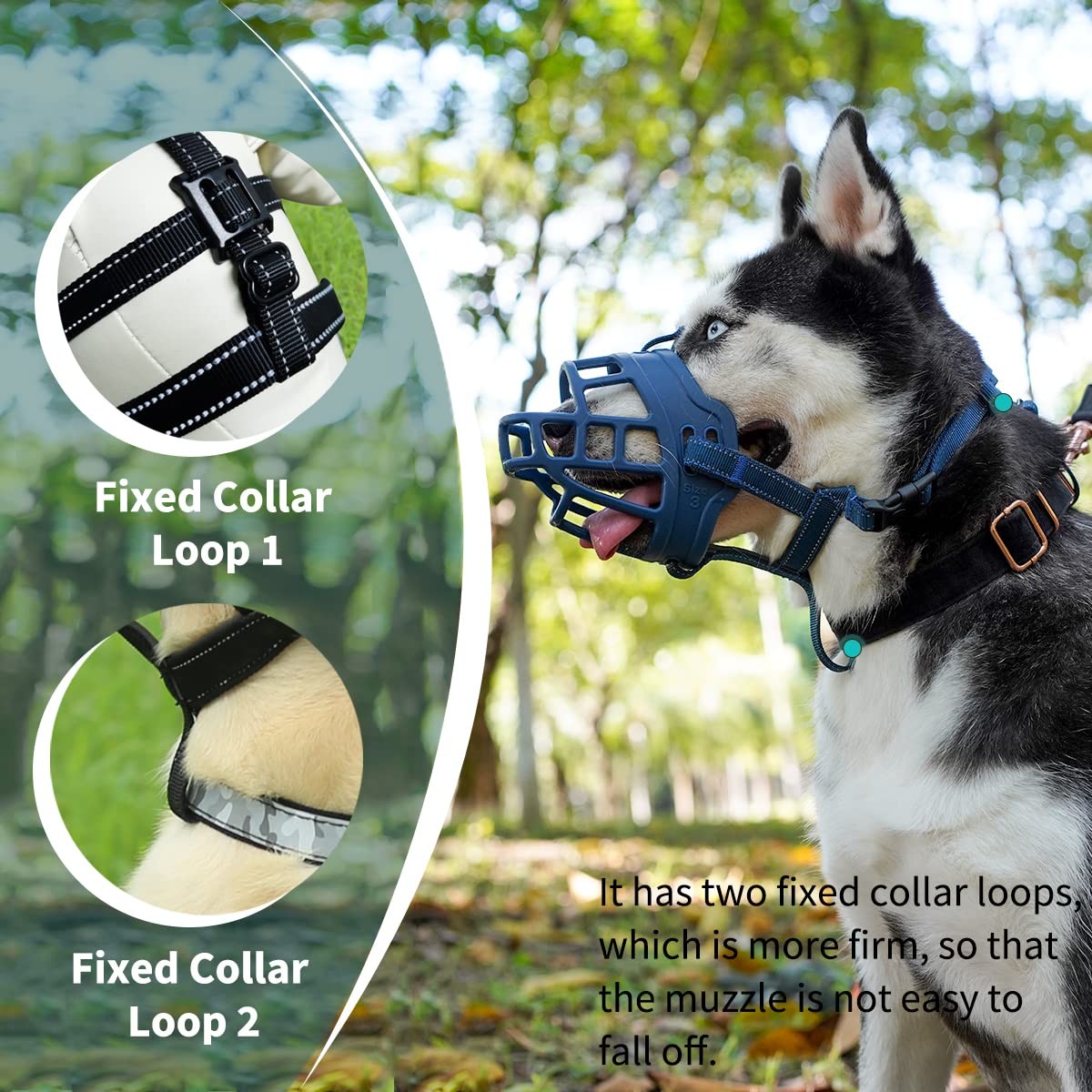 Dog Muzzle, Basket Muzzle for Small Medium Large Dogs, Soft Cage Mouth Cover ...
