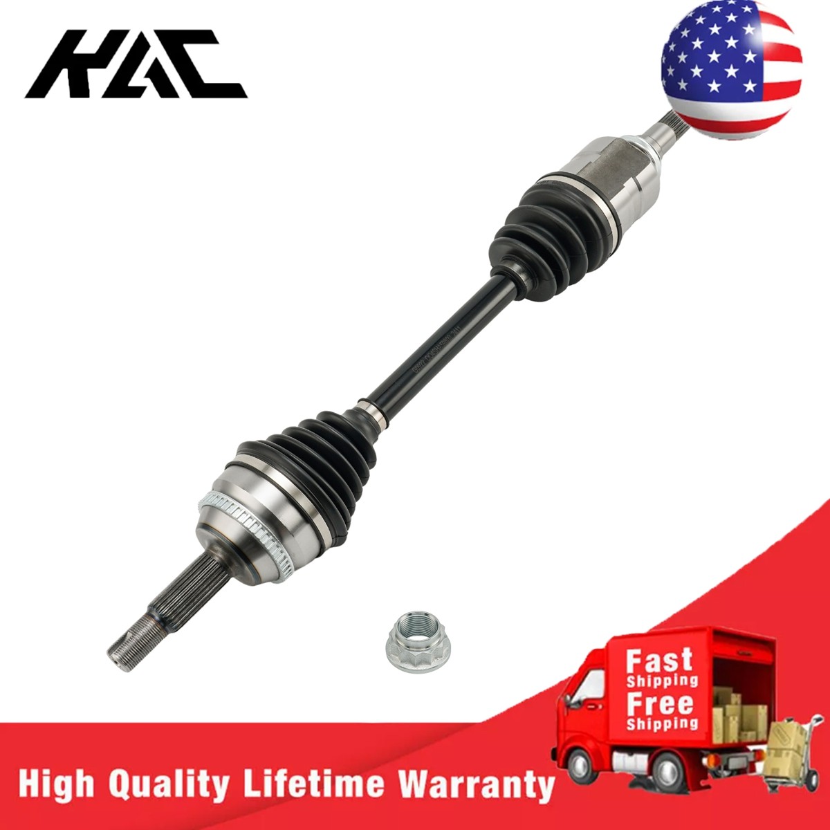 Front Driver Side CV Axle Shaft Assembly Fit For 2004-2006 Toyota Matrix L4 1.8L