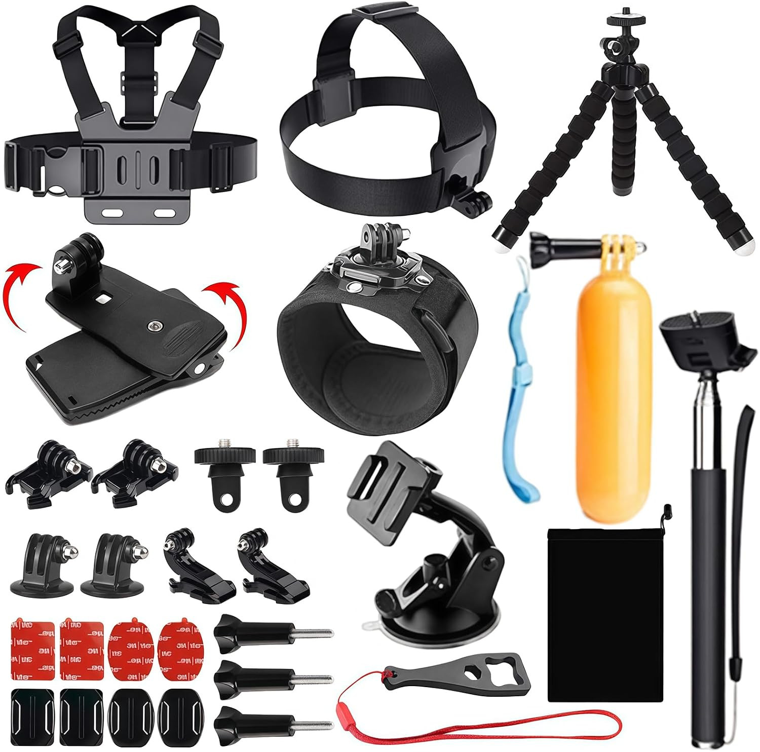 Accessories Kit for AKASO EK5000 EK7000 4K Wifi Action Camera | Accessories for