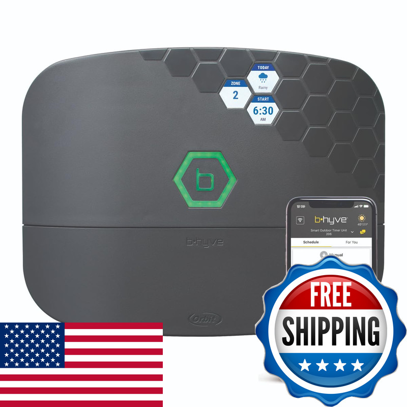 Orbit B-Hyve Xr Smart Sprinkler Timer - 8-Zone - Wifi-Enabled Indoor/Outdoor