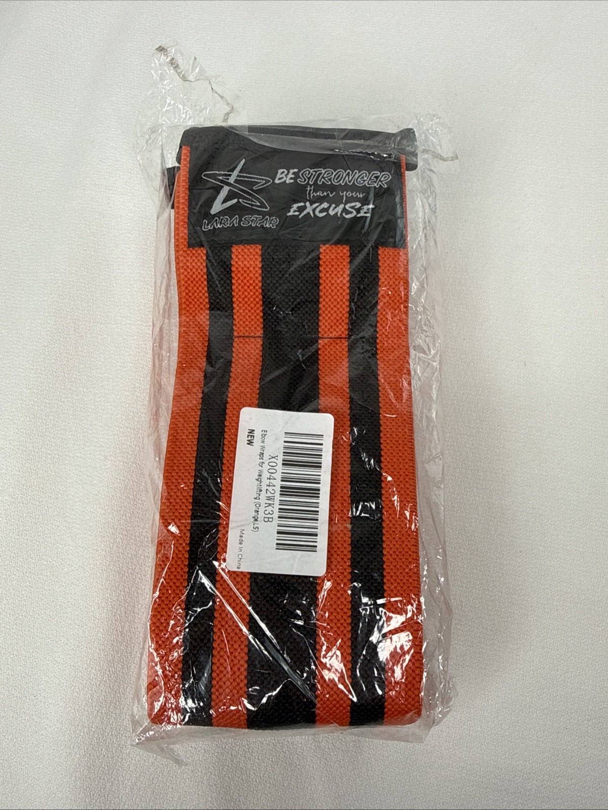 1 Pair Lara Star 47” Nylon Elbow Straps For Weightlifting, Bench Press…