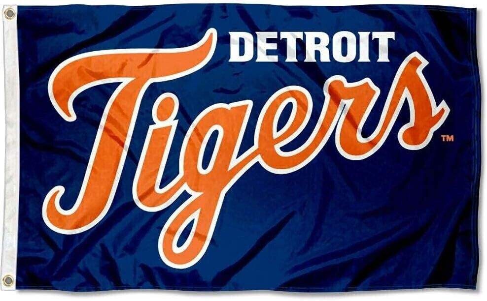 Detroit Tigers 3x5 Flag Banner MLB Baseball Single Sided Sports Outdoor Fan NEW