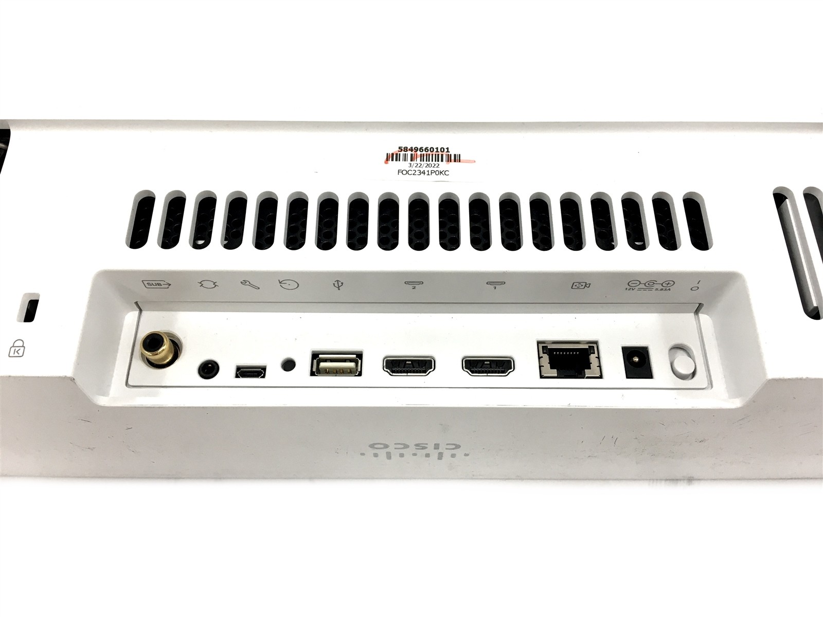 Cisco Webex TTC8-10 Spark Quad Camera Conference Room CS-QUADCAM & AC Adapter