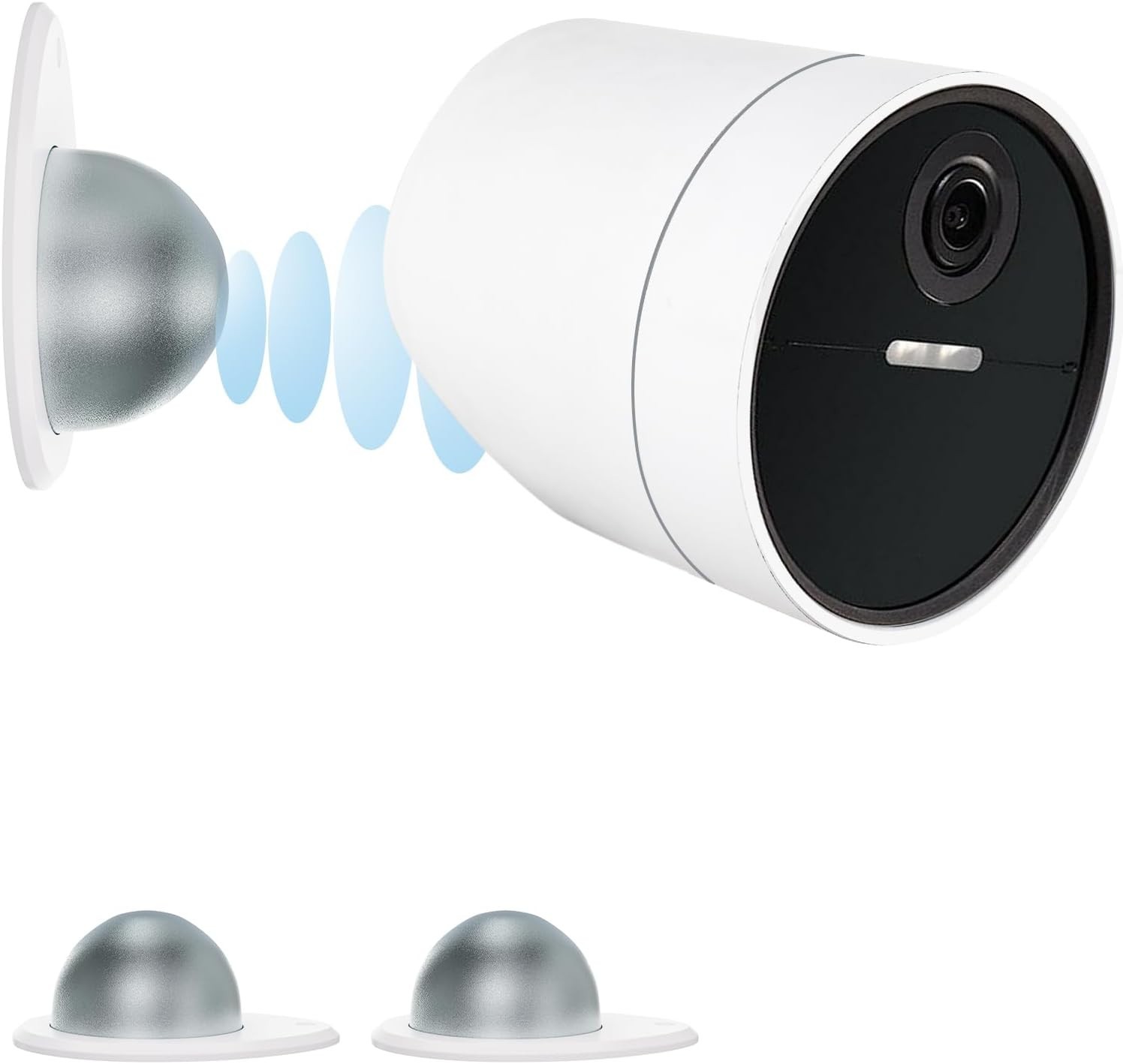 2 Pack Metal Wall Mount for SimpliSafe Wireless Outdoor Security Camera White
