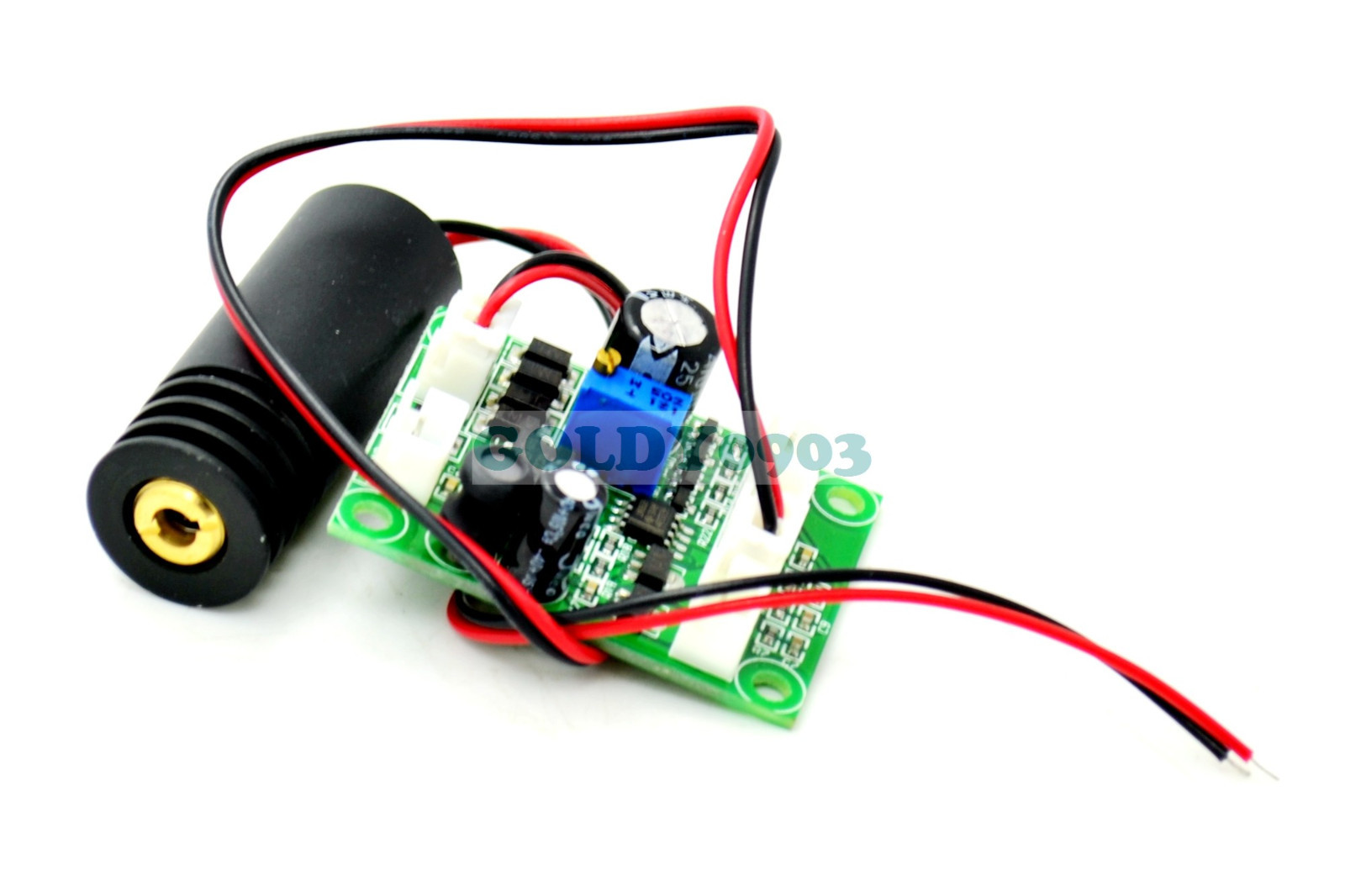 650MD-200-1845-12V-GD 650nm 660nm 200mW 12V Red Laser Dot Module w/TTL 18x45mm