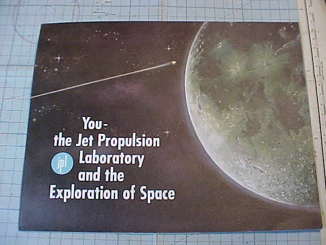 ORIGINAL C.1960 JPL JET PROPULSION LABORATORY EXPLORATION OF SPACE BROCHURE