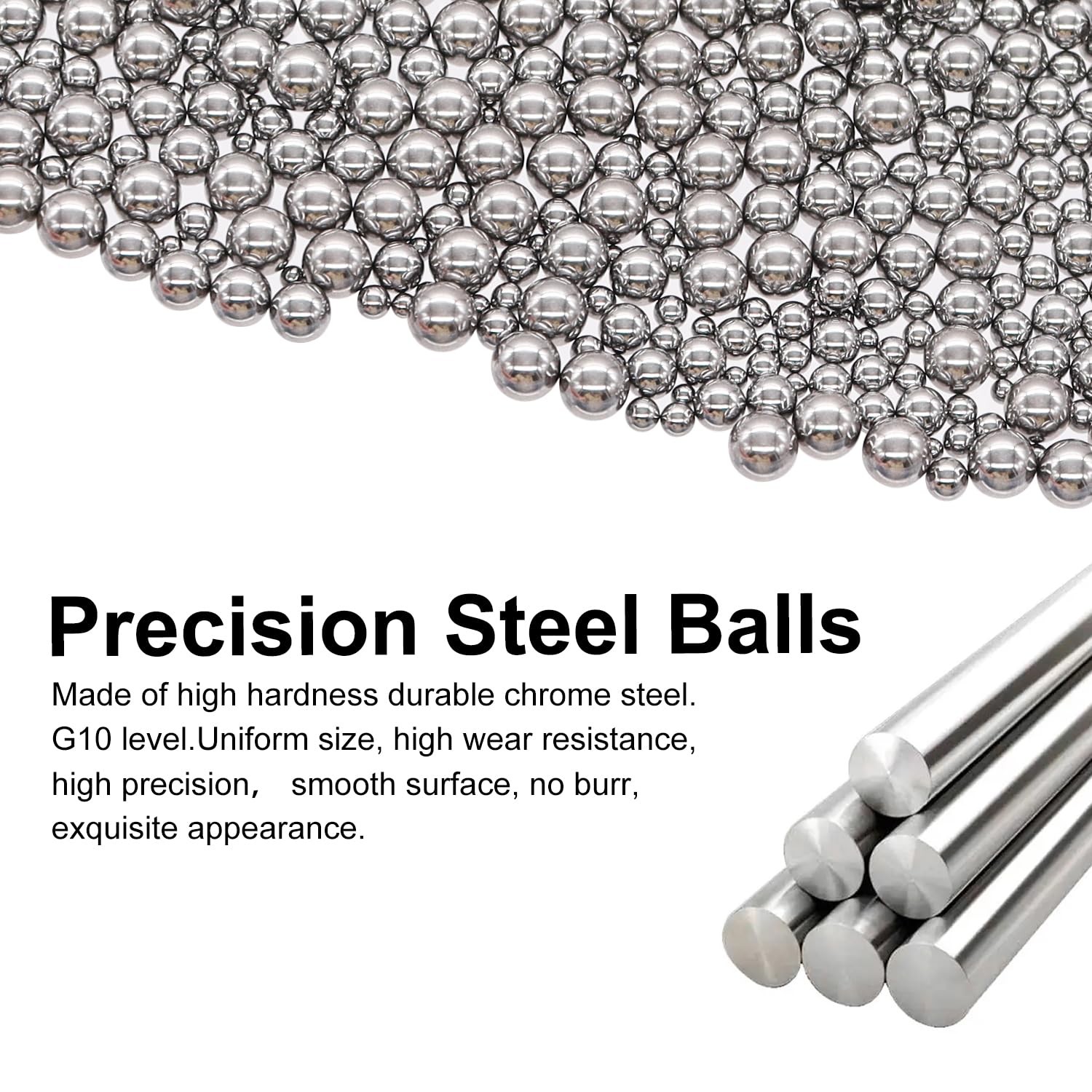 Bicycle Bearing Balls 490pcs Assorted Steel Sizes Kit