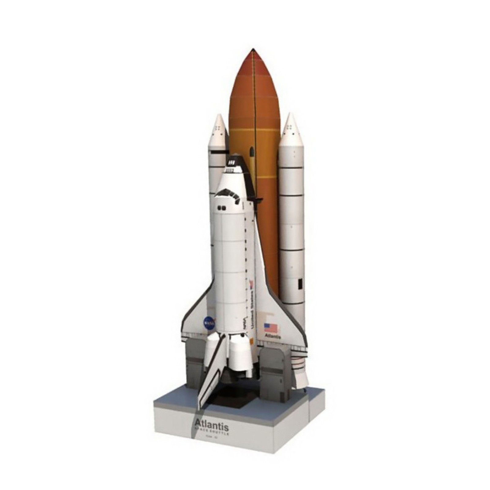 Paper Model 1: 150 Space Shuttle Atlantis Handmade Space Rocket DIY Handmade