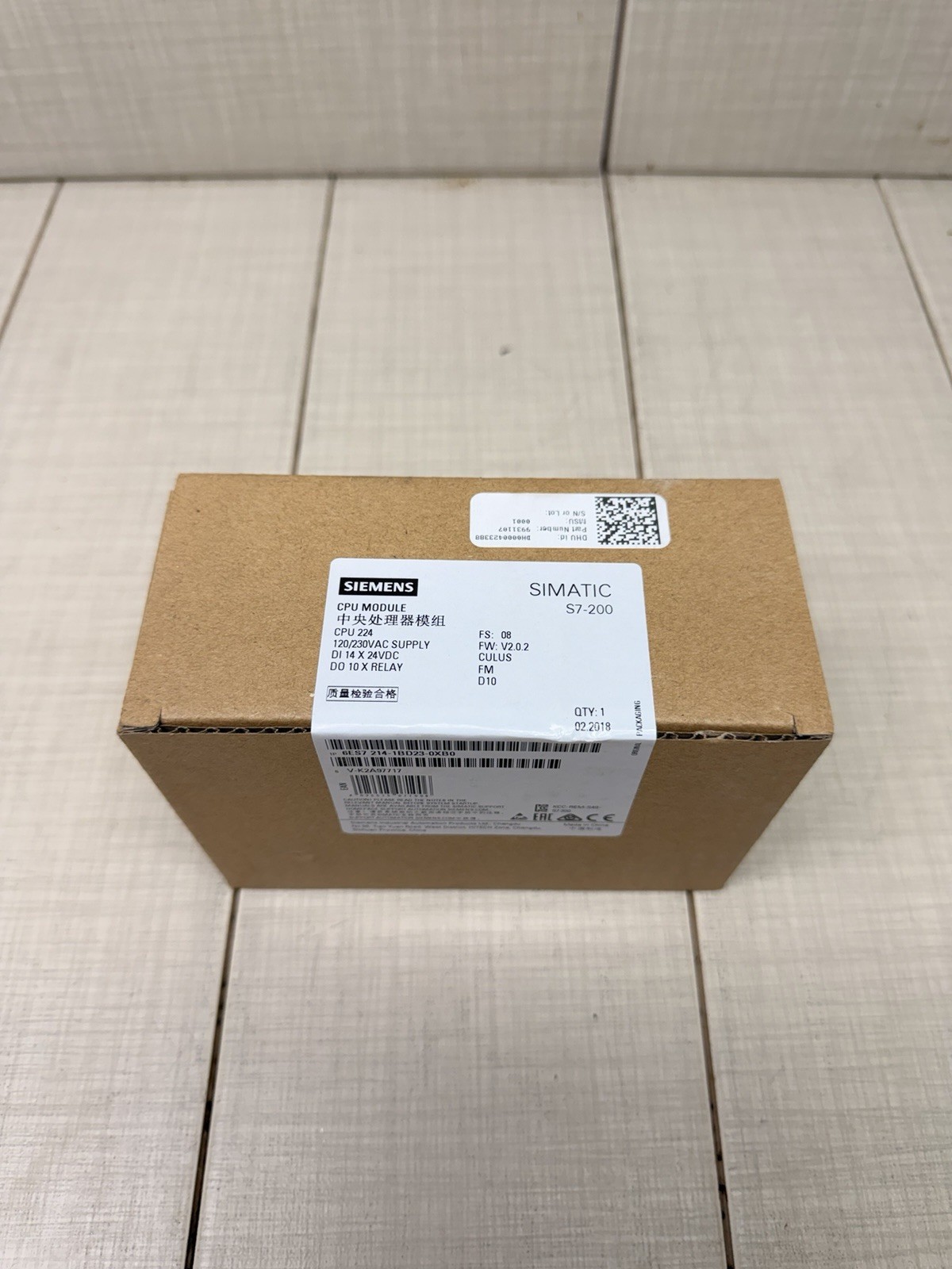 SIEMENS 6ES7214-1BD23-0XB0 SIMATIC S7-200 CPU MODULE