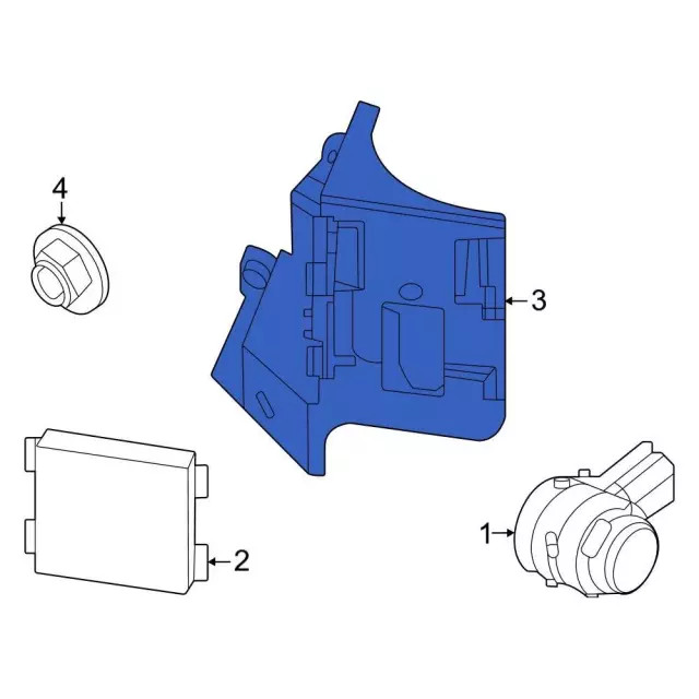 Genuine Ford Blind Spot Detection System Warning Sensor Bracket LJ8Z14D189B