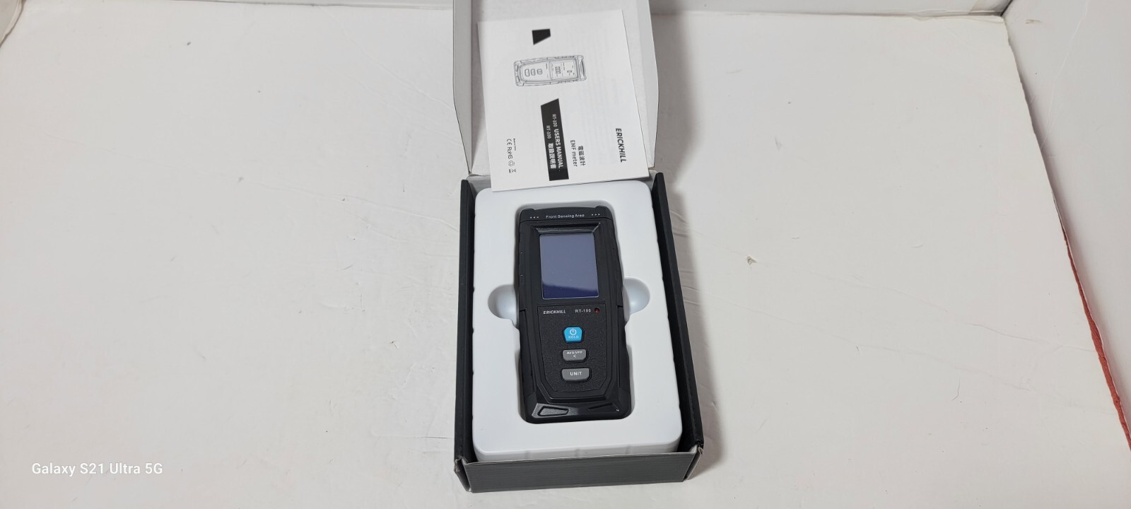 ERICKHILL EMF Meter, Rechargeable Digital Electromagnetic Field Radiation Detect