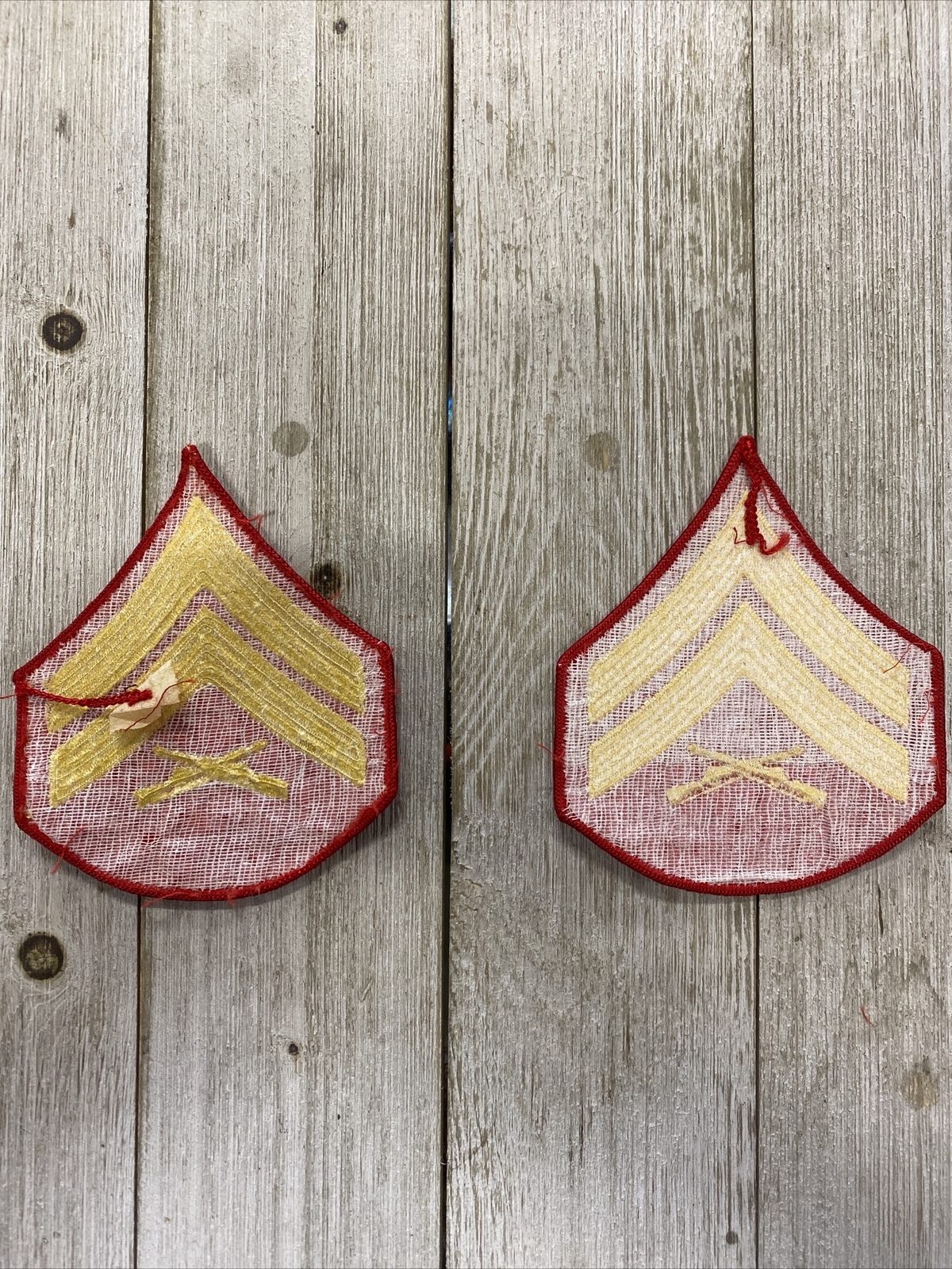 USMC Corporal CPL Rank Patch x 2