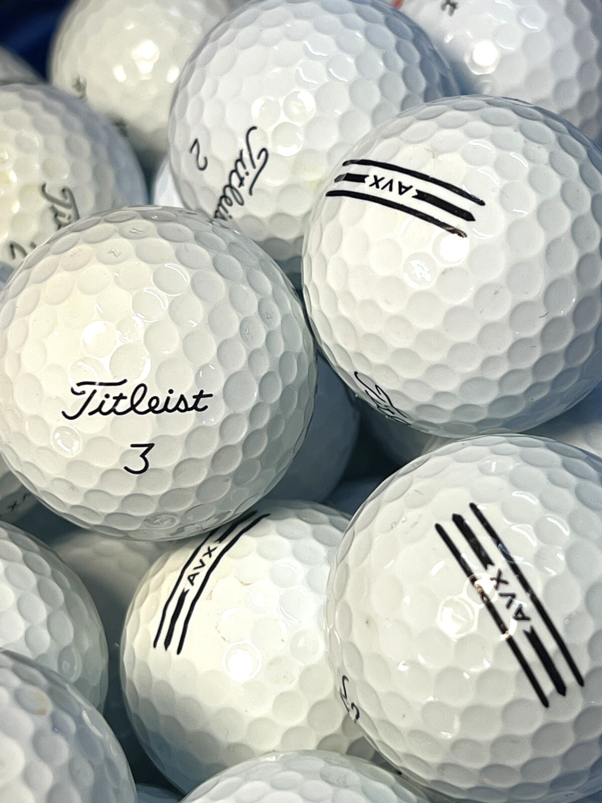 24 Premium AAA White Titleist AVX Used Golf Balls