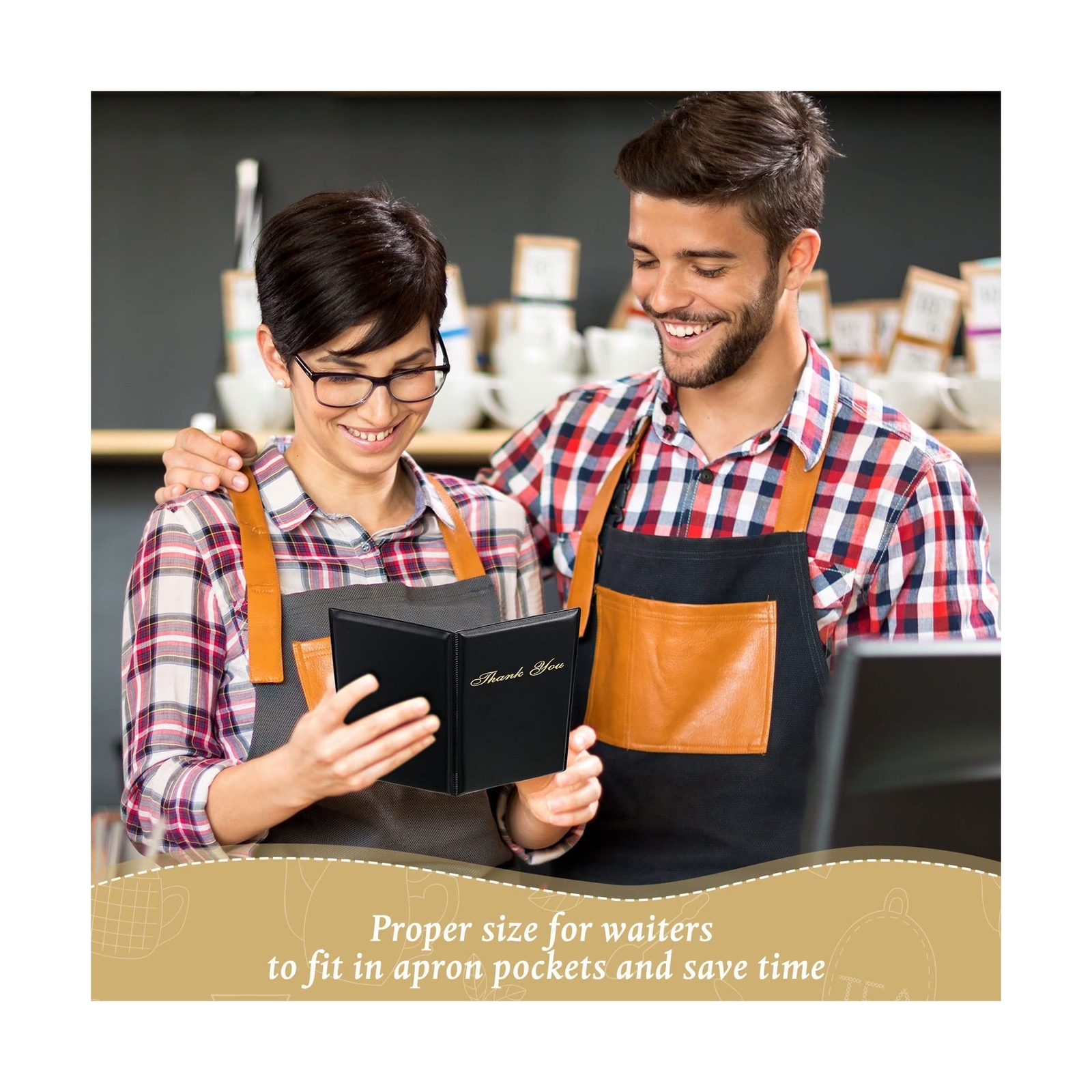 Amyhill 60 Pcs Check Presenters for Restaurants, Guest Bill Card Holders Rest...