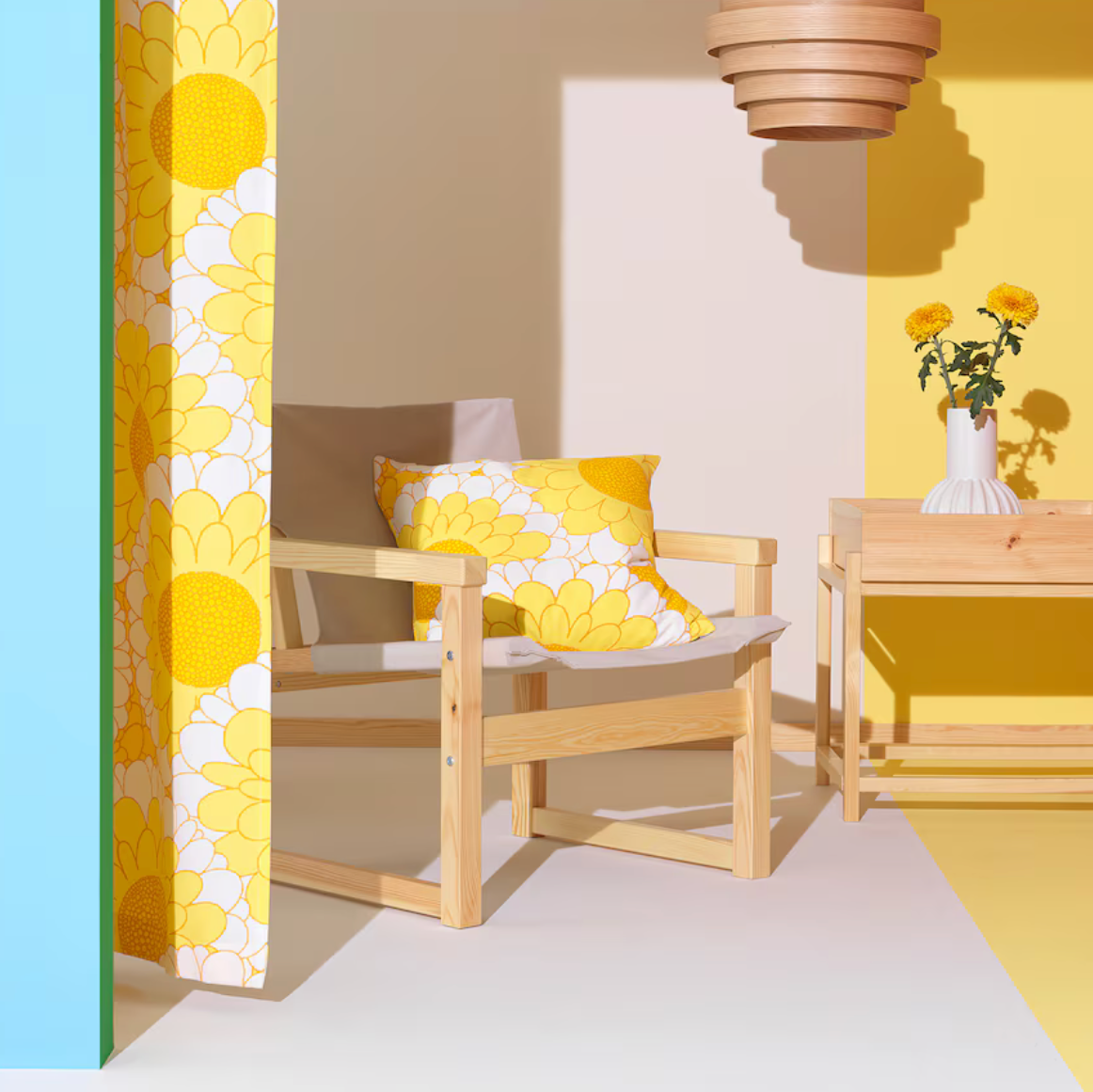 IKEA SANDETERNELL Cushion Cover, 50x50 cm, Yellow