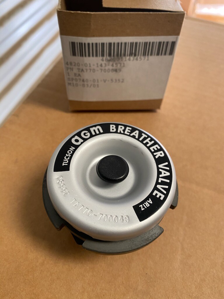 AGM CONTAINER NOS BREATHER VALVE TA770-700049