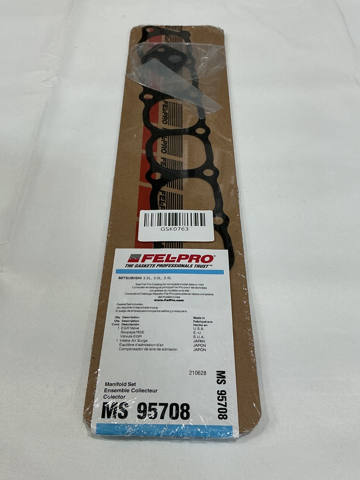 Fel-Pro MS 95708 Fuel Injection Plenum Gasket Set Upper OE Replacement