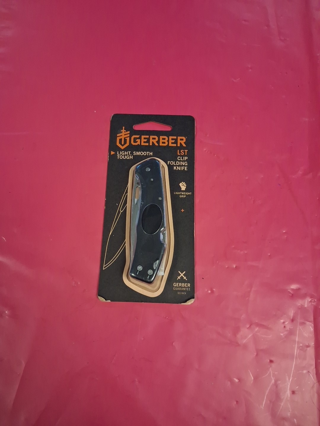 Gerber LST Clip Folding Knife: 2.5 inch blade length (Black)