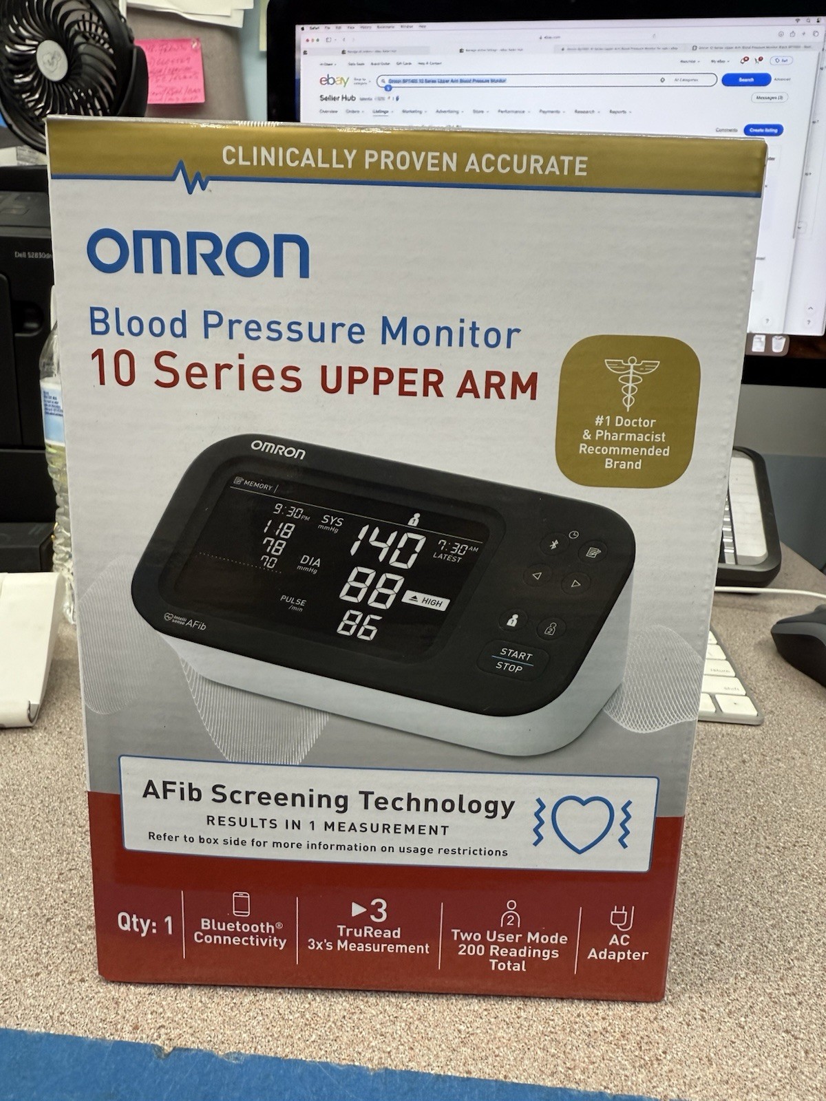 Omron BP7465 10 Series Upper Arm Blood Pressure Monitor New