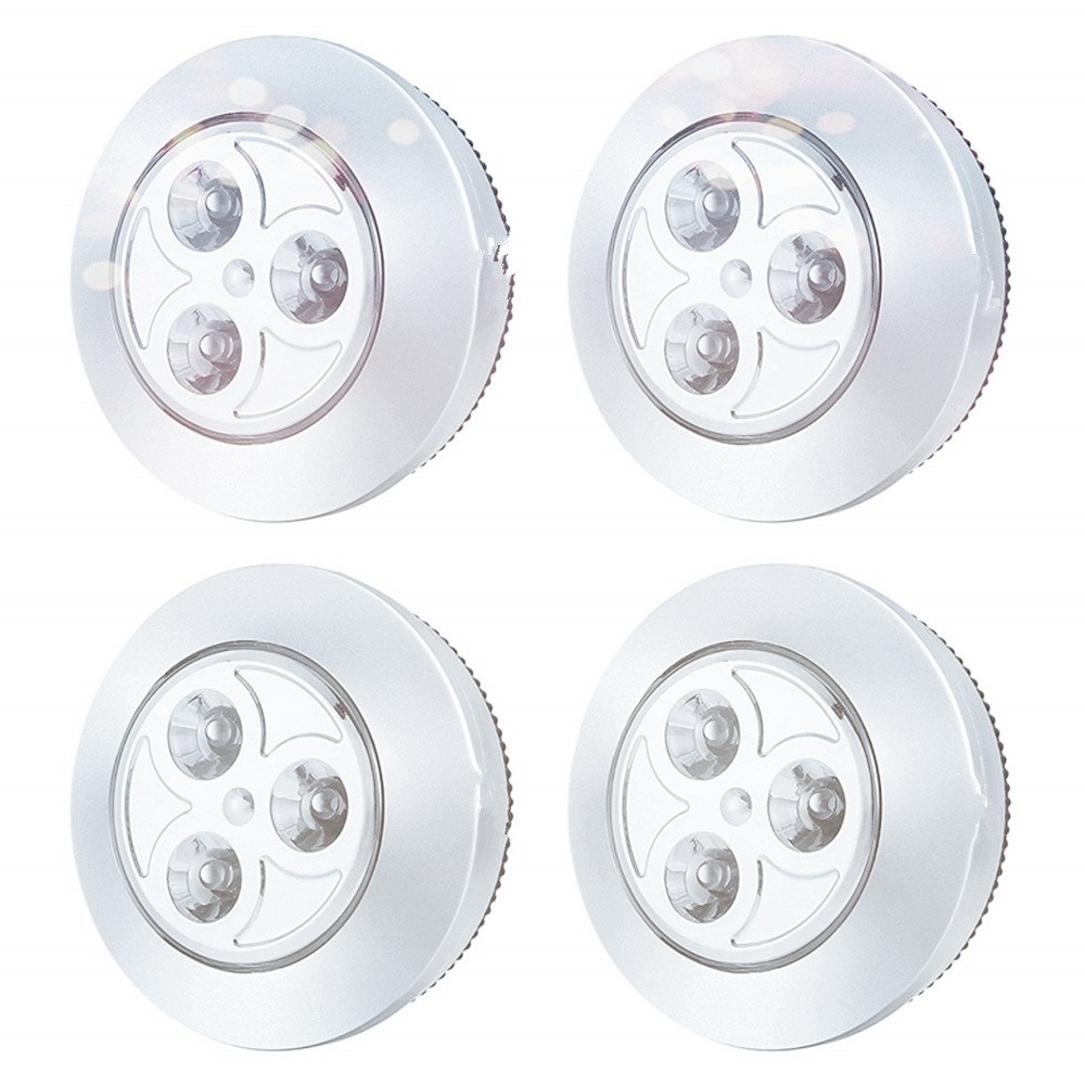 5 Pack LED Battery-Powered Night Tap Press Lamp Stick-On Push Lights for5492