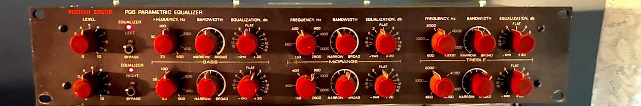 FURMAN SOUND # PQ6 VINTAGE PARAMETRIC EQUALIZER—LAST UNIT AVAILABLE