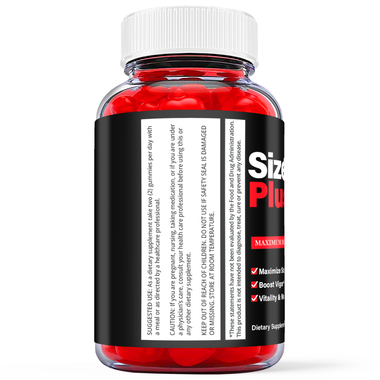 Size Revive Plus Male Enhancing Gummies - Men's Performance Support (3 Pack)