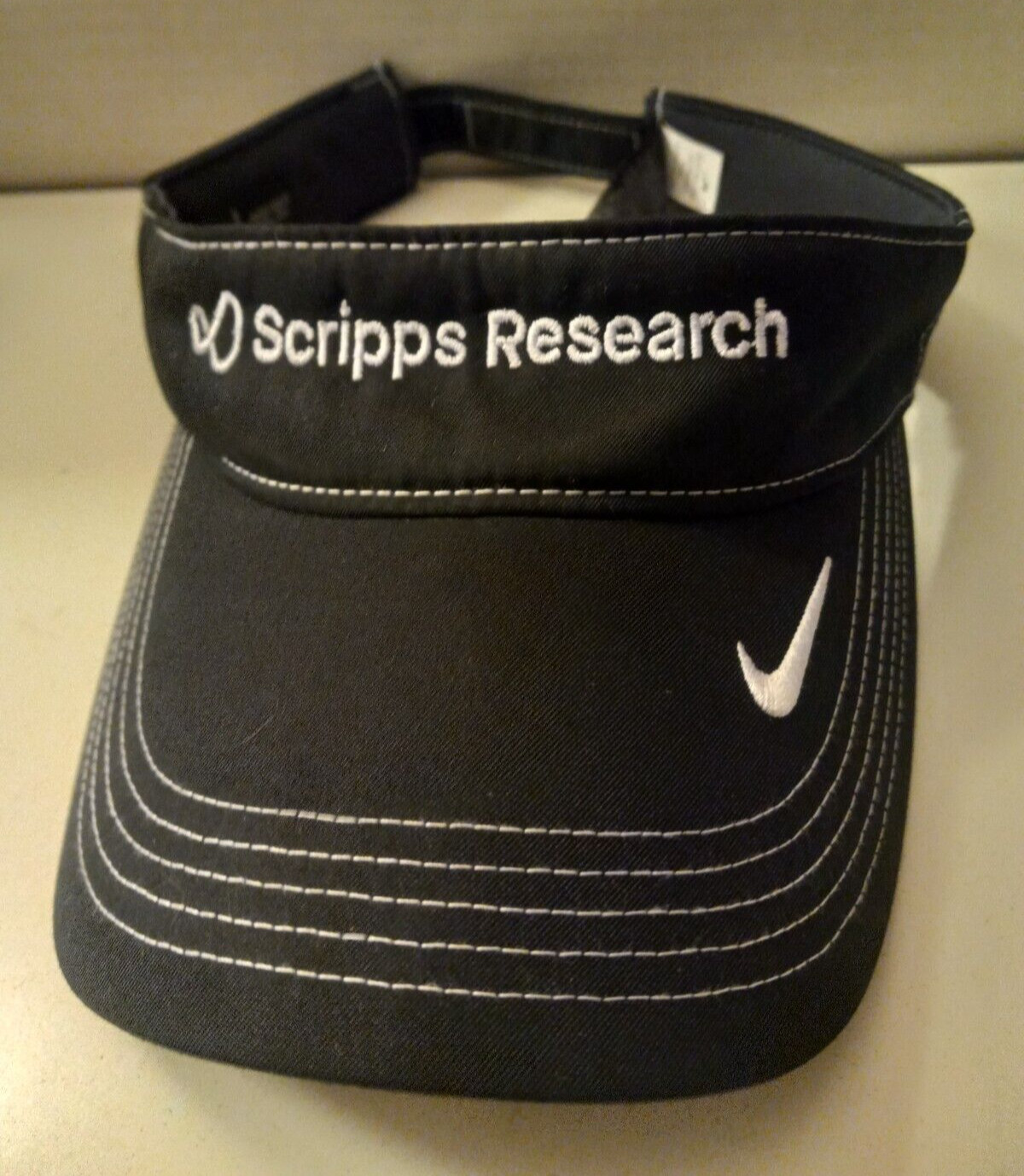 NEW Nike DriFit Swoosh Adjustable Visor SCRIPPS RESEARCH