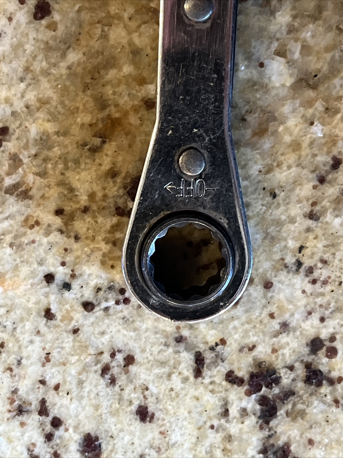 CRAFTSMAN USA MADE 42163 SAE 1/2" 9/16" 12 POINT RATCHETING BOX END WRENCH NICE