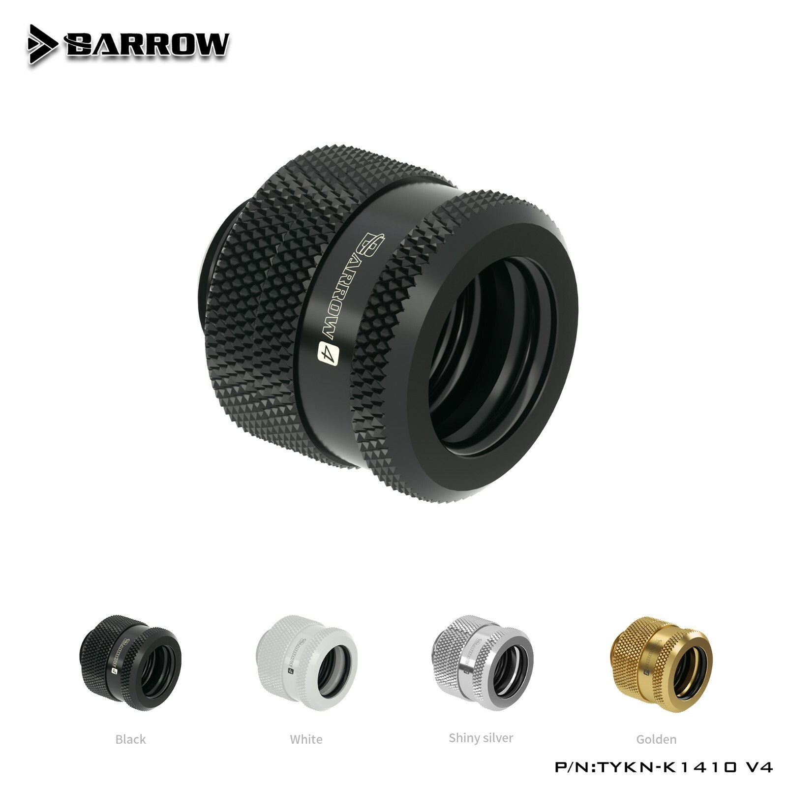 Barrow G1/4" Compression Fitting For 14mm OD Rigid Tube Hard Tube TYKN-K1410 V4
