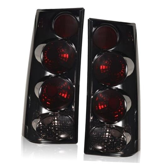 Tail Light Compatible With 2003-2023 Chevy Express GMC Savana Van Black Smoke