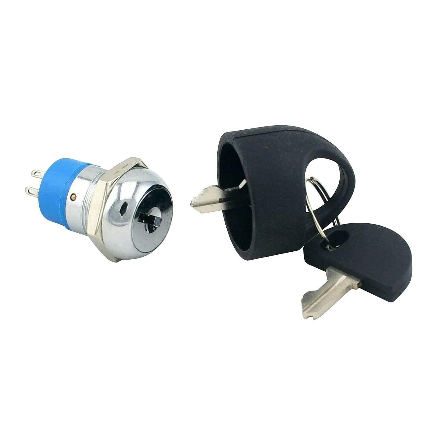 Chrome Ignition Switch with 2 Keys for Mobility Scooters – Durable and Reliable