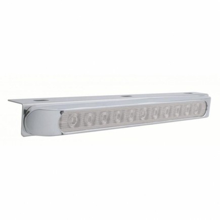 United Pacific 20907 Light Bar Stainless, With Bracket, Turn Signal Light, Amber