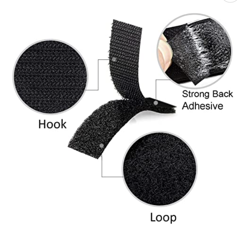 Velcro 15 Pcs Heavy Duty Hook and Loop Strip Adhesive Sticky Back Fastener WHITE