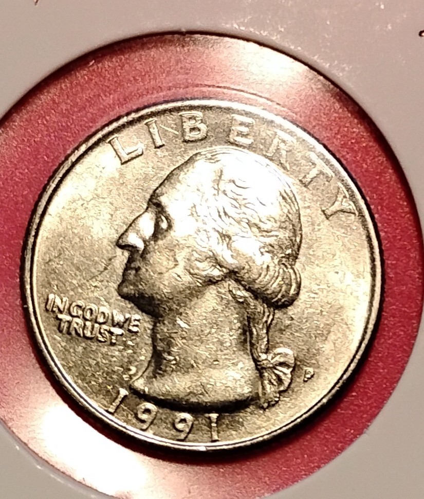 1991 P Washington Quarter