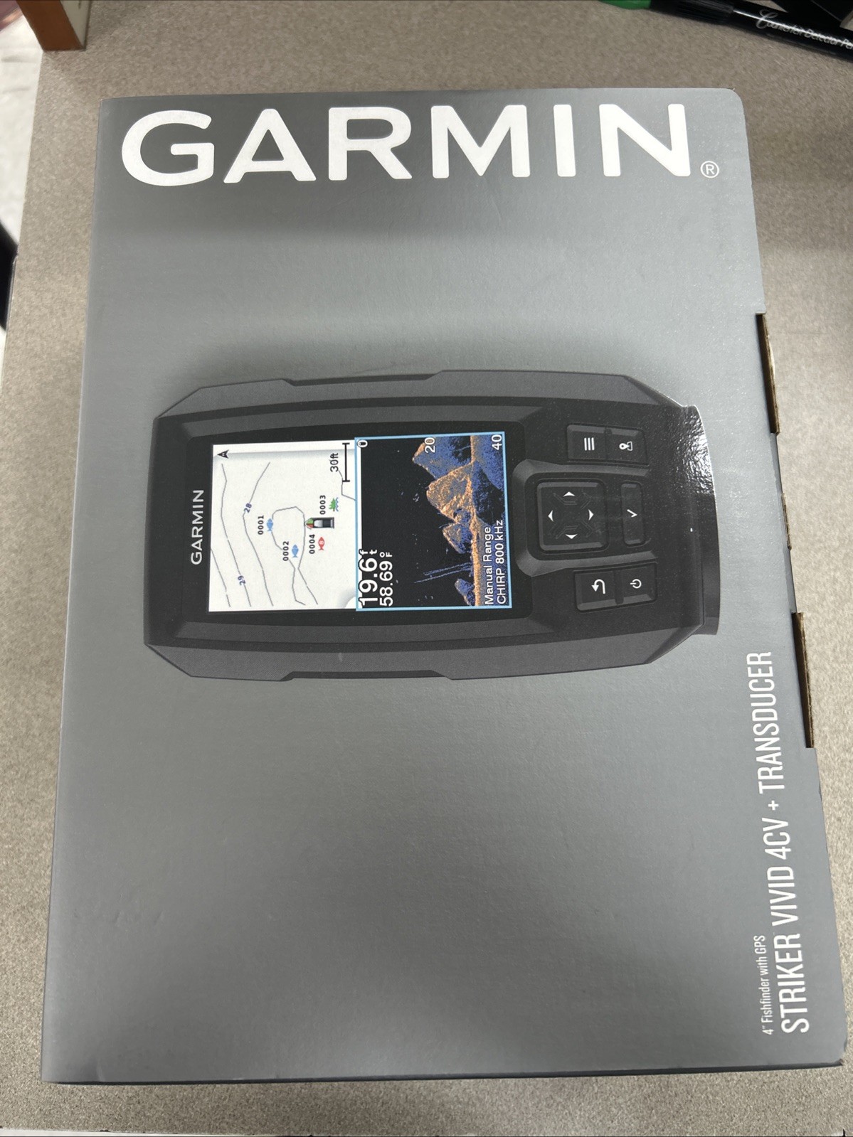 Garmin 4” Fishfinder Striker Vivid 4cv & Transducer