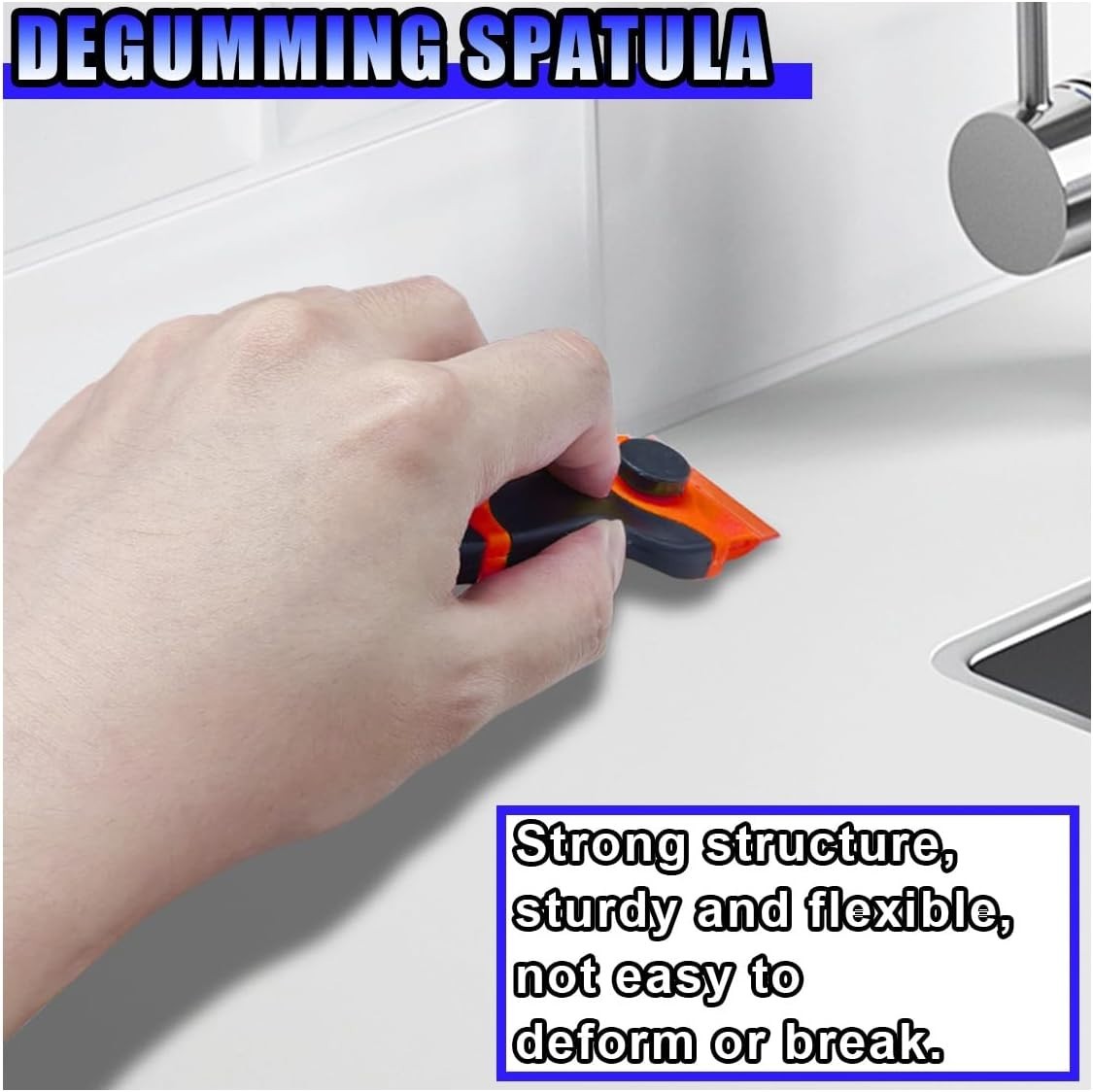 2PCS Razor Blade Scraper - Car Windshield Window Cleaning Scraper Tool with 10 P